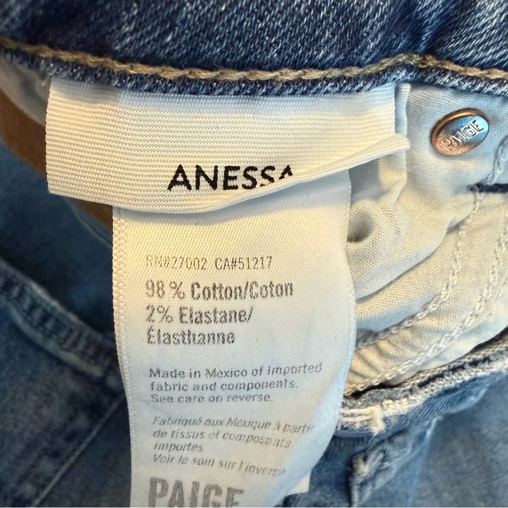 Paige Aneesa High Rise Wide Leg Cropped Jeans in Soulful size 29 - Picture 9 of 15